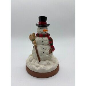 Shaker Hearth 5" Cookie Press Ceramic Snowman Christmas Snowflake Design